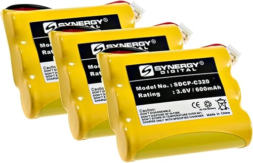 Miniatura 8 de Synergy Digital Batería inalámbrica para teléfono, compatible con V Tech 80-5071-00-00 batería de teléfono inalámbrico (NI-CD, 3.6 V, 600 mAh)