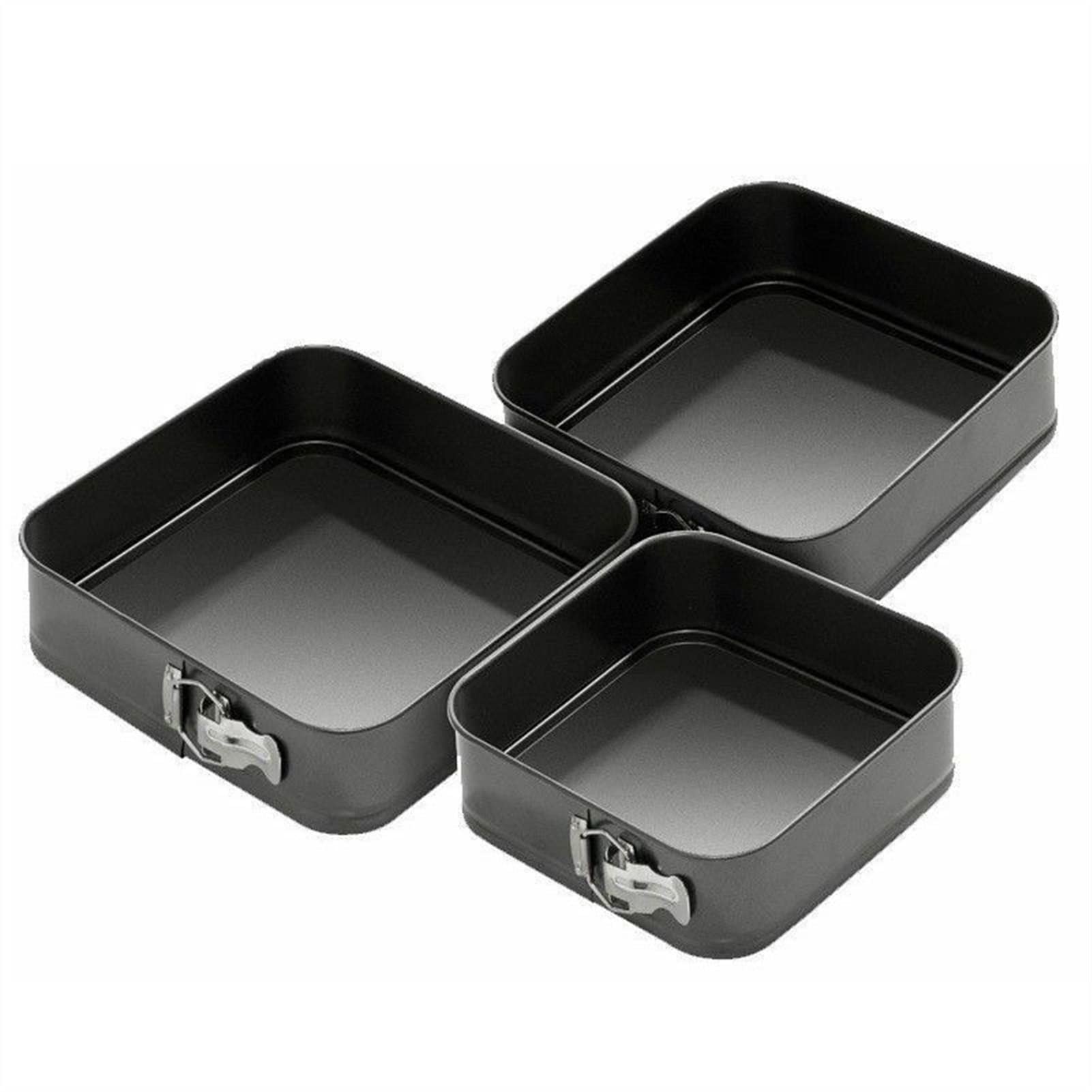 3 pcs/jeu de gâteau de forme carrée moule de cuisson de cuisson de pâte de pain de gâteau DIY Outil de cuisson DUO ER