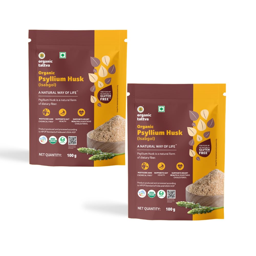 Organic Tattva Psyllium Husk (Isabgol) 200 Gram | Excellent Source of Natural Dietary Fiber | Helps Relieve Constipation, Digestive Stress | Boost Digestion and Effective in Weight Loss-picture-29