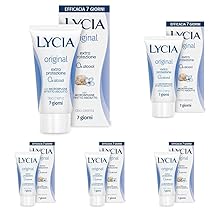 Lycia – Original Deodorante in crema, Extra Protezione per 7 giorni, Senza Alcool, Effetto Asciutto e Vellutato, con Burro di Karitè, 30ml (Confezione da 5)