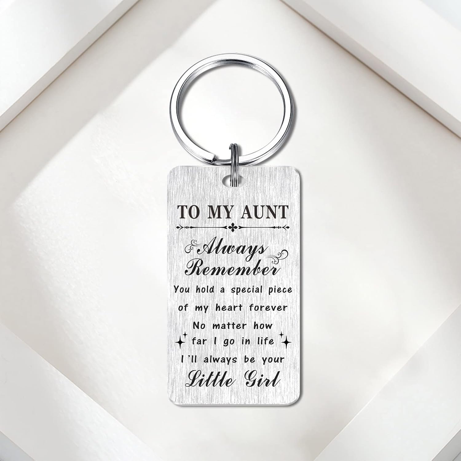 HYHYDHP Aunt Christmas Keychain from Niece - Birthday Keychain for Aunt from Niece - My Auntie Presents - Image 5