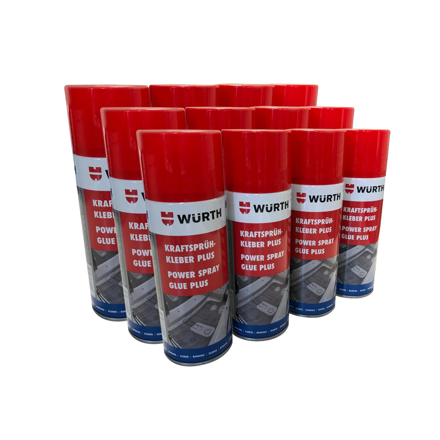 Würth Kraftsprühkleber Plus 12x 400ml extra starker Sprüh kleber