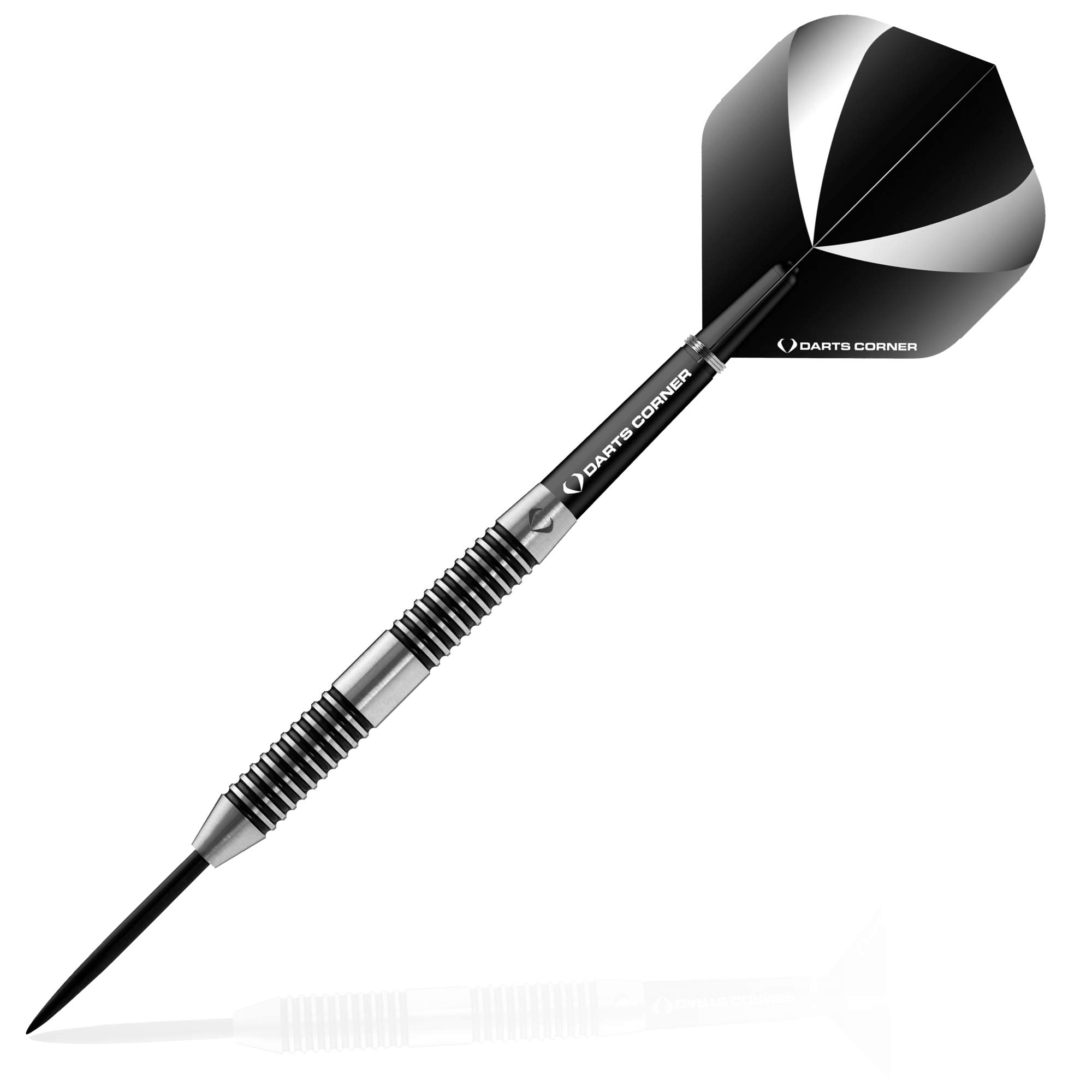 Darts Corner Warfare Freccette | M5 | Set di freccette con punta in acciaio standard e personalizzato, anello nero, 23 g, 25 g, 27 g