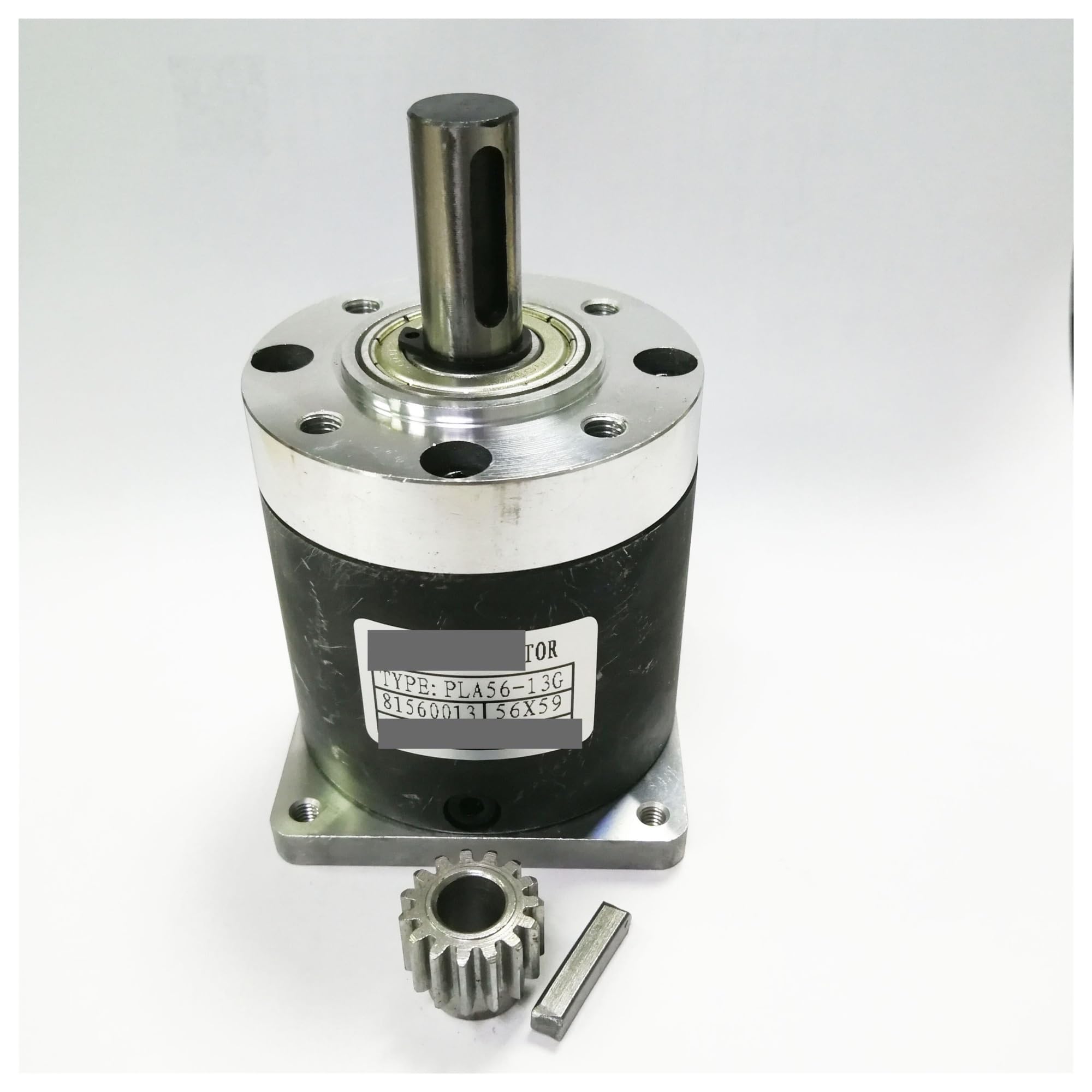 Riduttore di velocità Rapporto riduzione planetario 168:1-326:1 Flangia Ingresso Quadrata 56mm for Diametro Albero Motore Passo-Passo Nema23 6mm 6,35mm o 8mm(168 to 1,6mm)