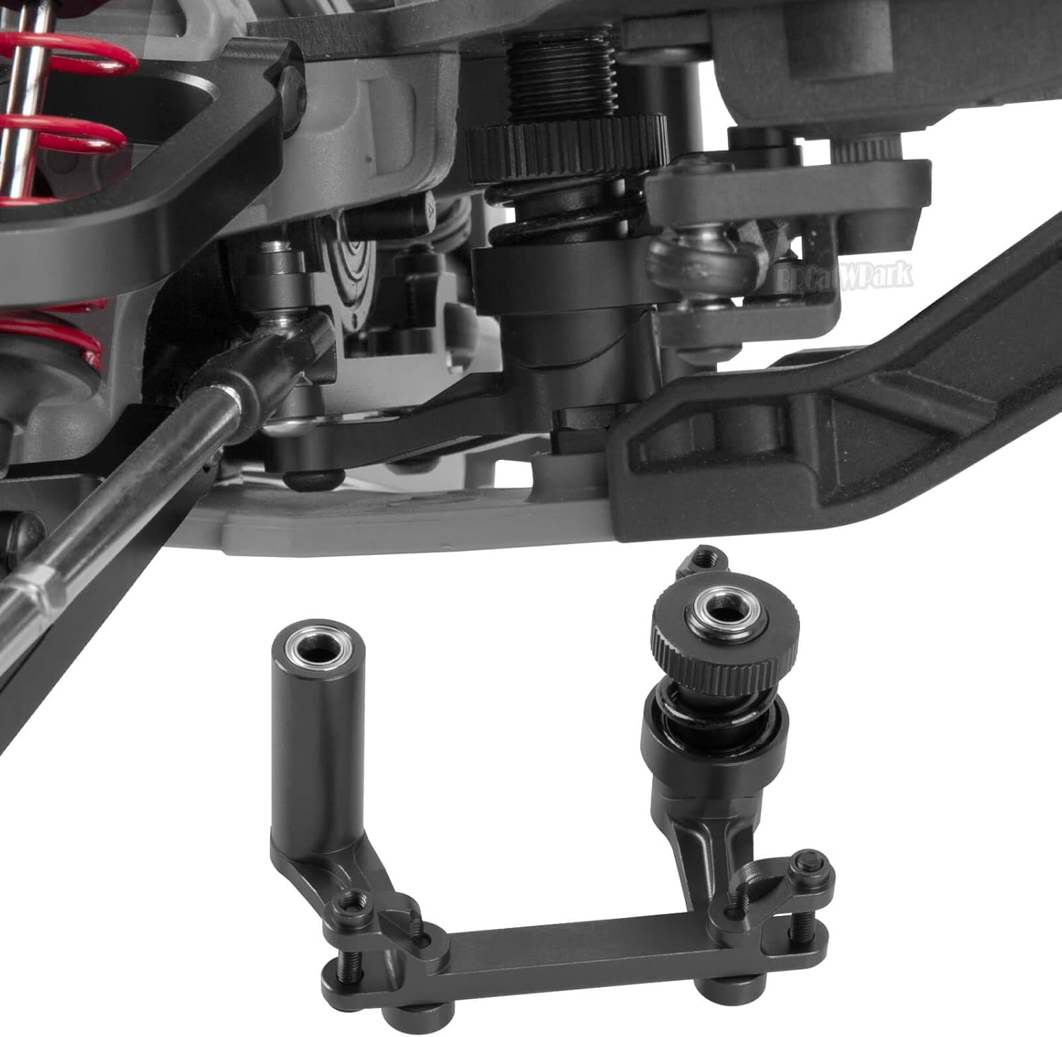 RC Upgrades Part for 1/10 E-Maxx T-Maxx,A-Arms,Caster Block,Steering Blocks,Rear Stub Axle Carriers,Drive Shaft CVD Axles,7mm Wheel Hex,Steering Bellcrank & Shock Tower Mounts,Black
