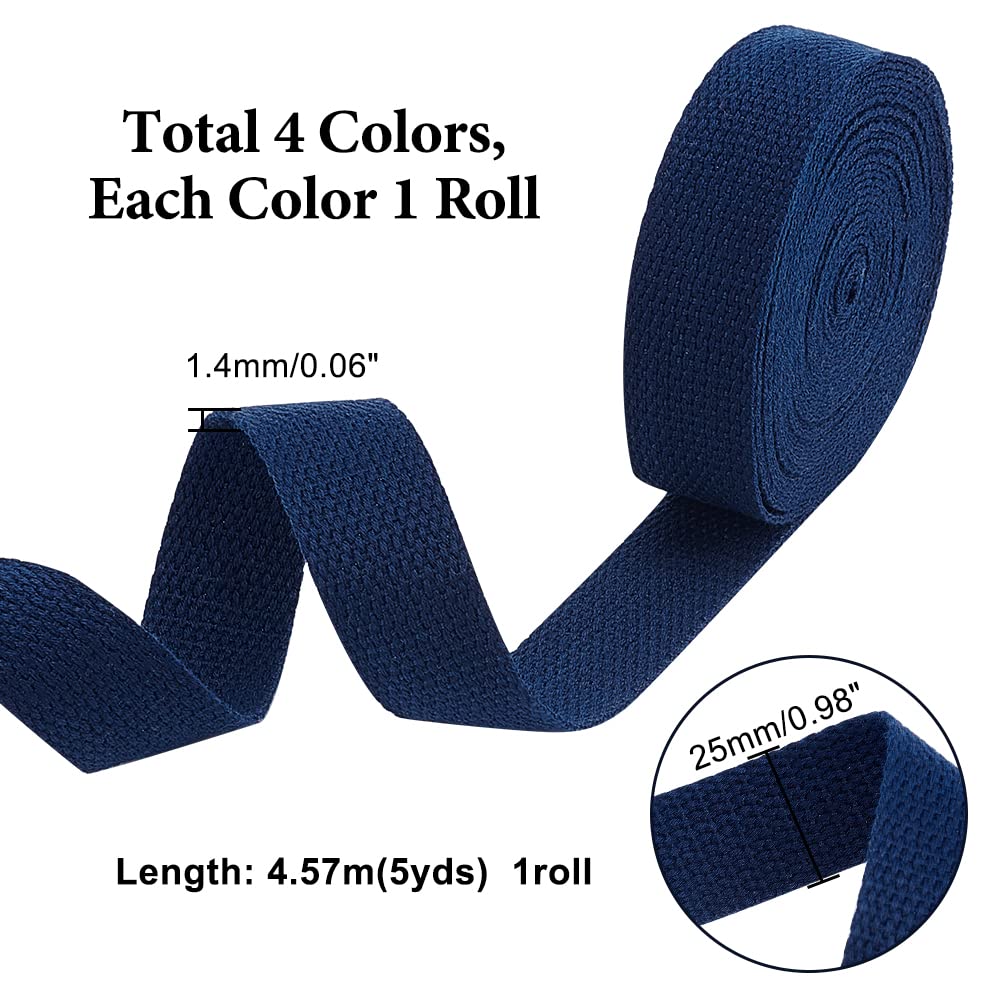 PH PandaHall – Nastro In Poliestere Nero E Bianco A Spina Di Pesce – Larghezza 35 Mm, Lunghezza 9,6 Yard (8,8 M) – Per Cinture, Decorazioni E Fai Da Te