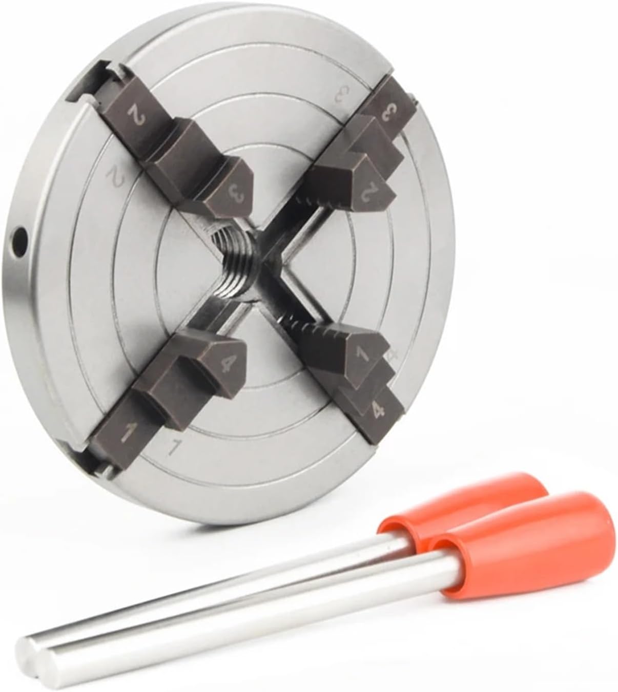 6" Inch Lathe Chuck 150mm 1" x 8tpi /M33 4 Jaw Self Centering Turning Chuck for turning tools(M33x3.5mm)