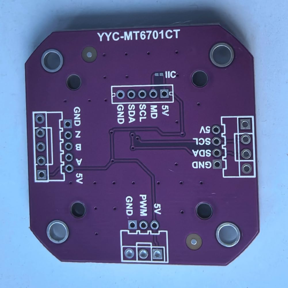 MQODLFP MT6701 Magnetische Encoder – 14-bits Nauwkeurige Hoekmeting – Vervanging Voor AS5600 – 3 Stuks Met Magneten, I²C-uitgang