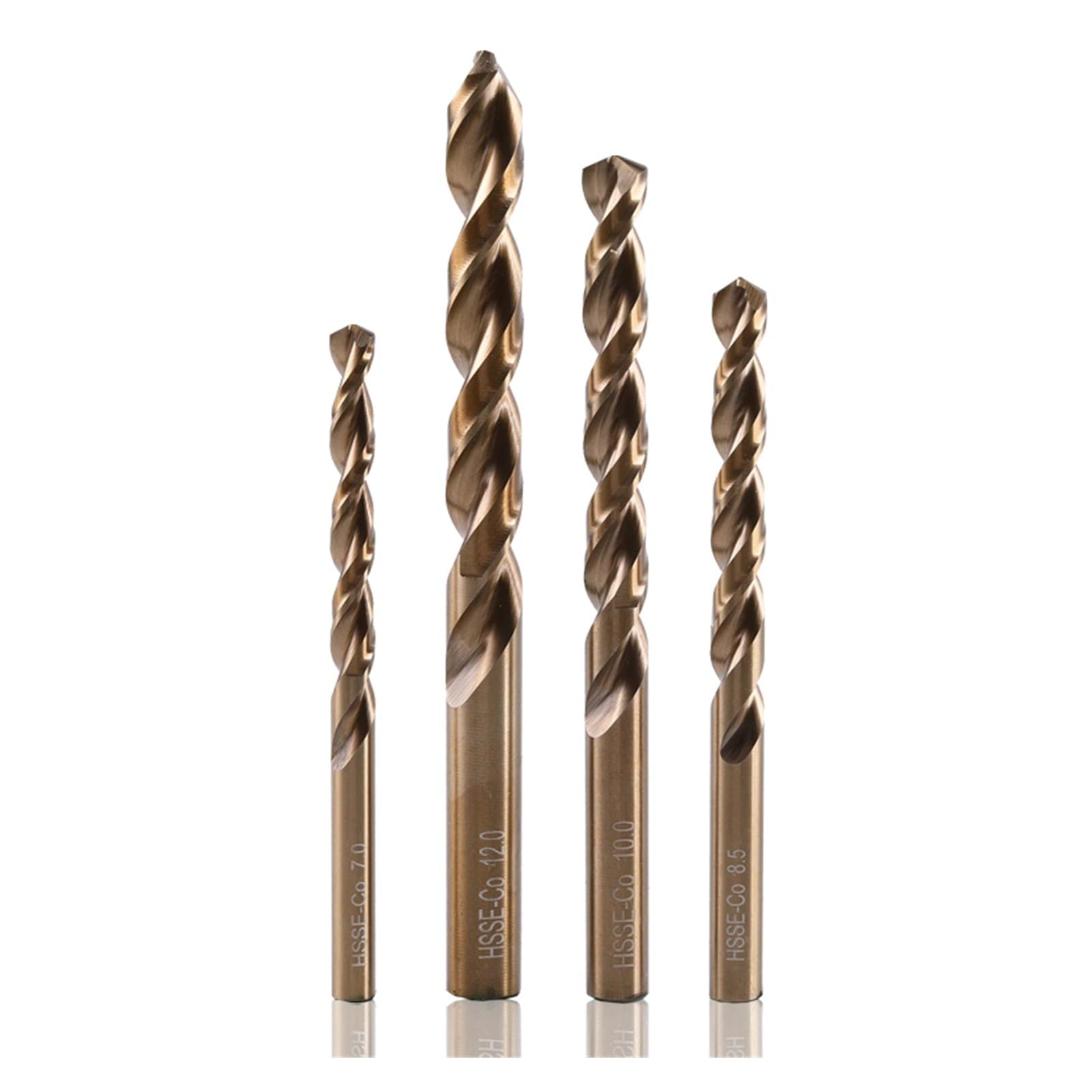 Wysokiej jakości 1.0-13mm zestaw wierteł spiralnych powlekanych kobaltem HSS M35 wiertło pistoletowe do drewna/metalu wycinak otworów elektronarzędzia (Size : 12.5mm, Color : 5PCS)
