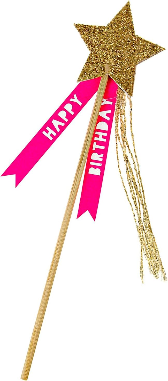 Meri Meri Magic Wand Birthday Card (Pack of 1), Multicolored, 127mm x 178mm - Image 3