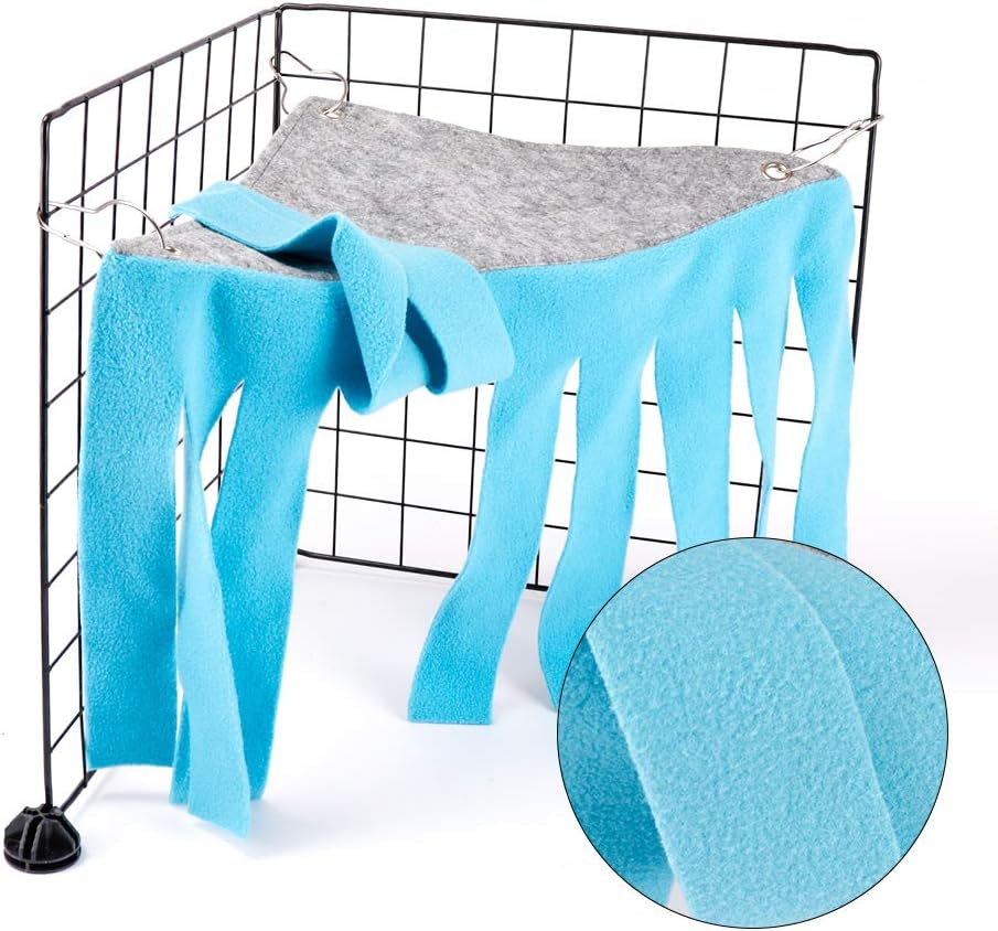 IeBilif Small Pets Hideaway Corner Fleece Forest Hideout for Ferrets Chinchillas Hedgehogs Dwarf Rabbits - Accessories and Toys