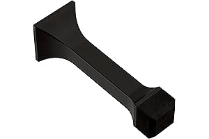 Franklin Brass Classic Edge 5-Pack 3-Inch Door Stoppers, Matte Black