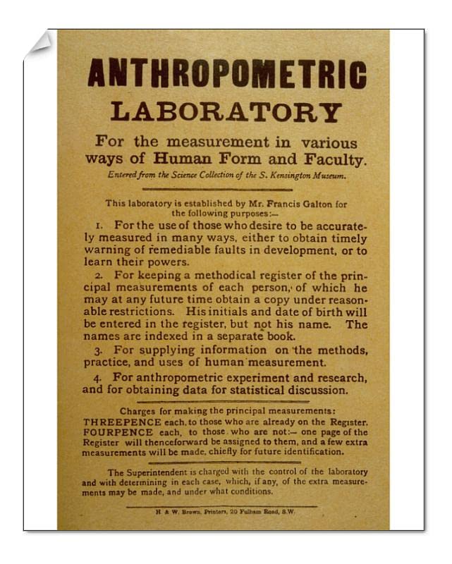 Media Storehouse 10x8 Print of Handbill for Galton Lab (581452)