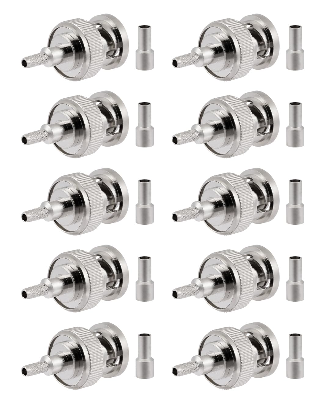 Connettore BNC A Crimpare Per Cavo RG59/U - Foto 7