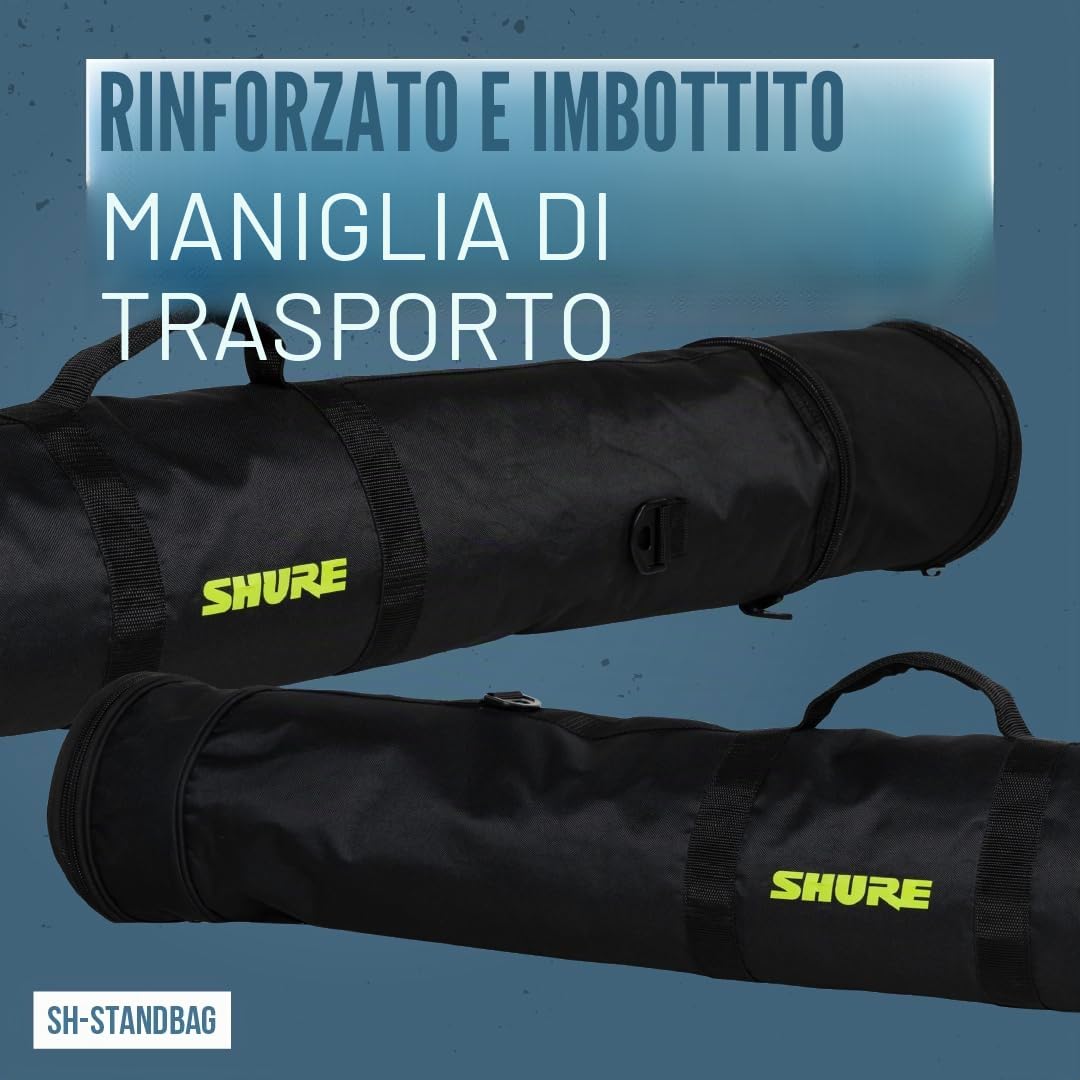 Shure by Gator, Borsa per il Trasporto Imbottita che Contiene fino a 2 Sistemi di Microfoni Wireless; (SH-WRLSSCARRYBAG-2)