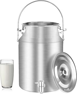 Stainless Steel Milk Pail with Spigot