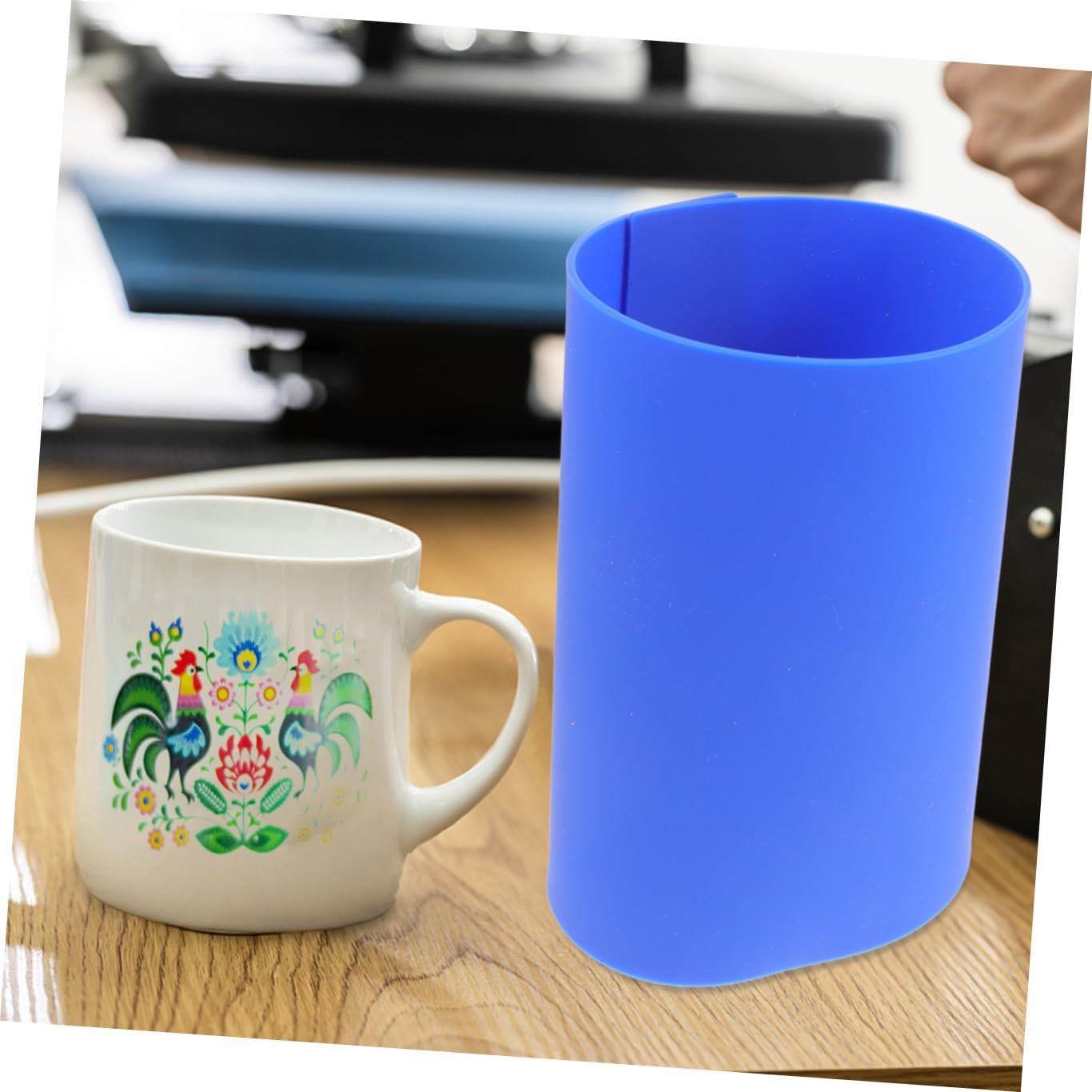 UTHCLO 3Pcs Silicone Mug Press Machine Mat Set High-Temperature Resistant Sublimation Heat Press Pads for Mug Wrapping for Custom Cup Printing and DIY Projects