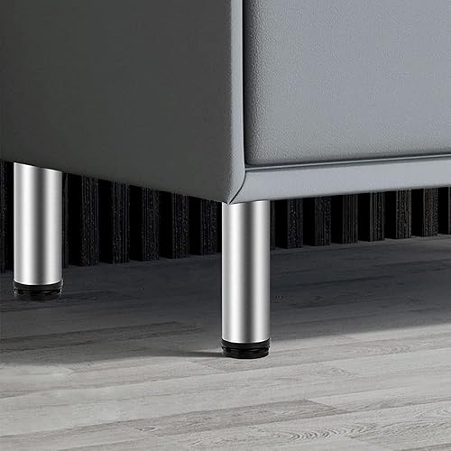 Miniatura 6 de Owfeel Patas de acero inoxidable para muebles, patas ajustables de metal para escritorio, mesa de oficina para el hogar, proyectos de bricolaje,