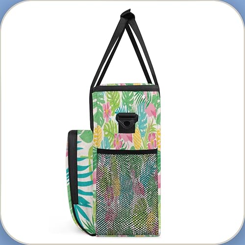 Miniatura 4 de Bolsa de transporte para cafetera de hojas de piña flamenco para Keurig K-Mini o K-Mini Plus K-Mini Plus K-Cup, bolsa de viaje