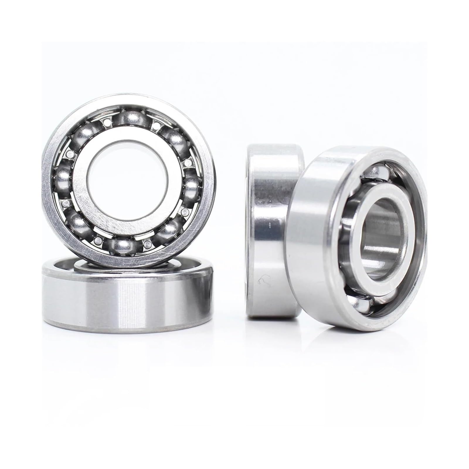 6204 Lager 20 * 47 * 14 mm ABEC-3 P6 (2 Stück) for Motorrad-Motorkurbelwelle 6204 offene Kugellager ohne Fett - Dichtungssatz-Sortiment
