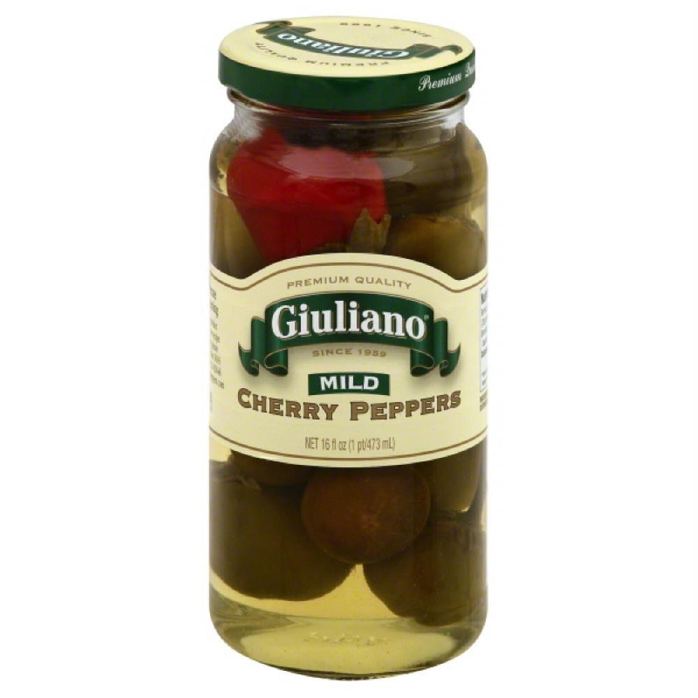 Giuliano Mild Cherry Peppers - 16 fl oz