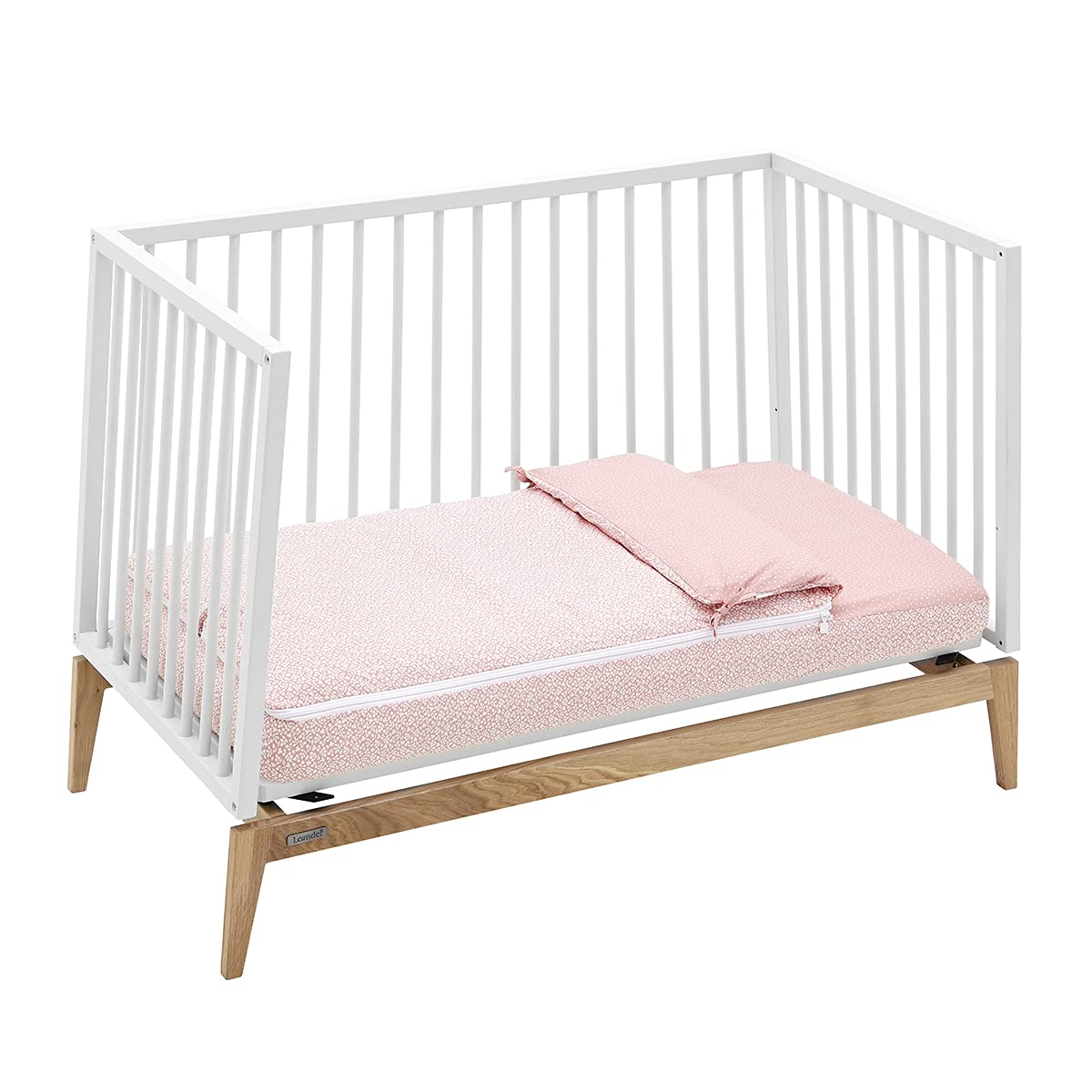 Cambrass 45979 Nest Fitted W/S Forest Pink 60 x 120 x 3 cm, różowy