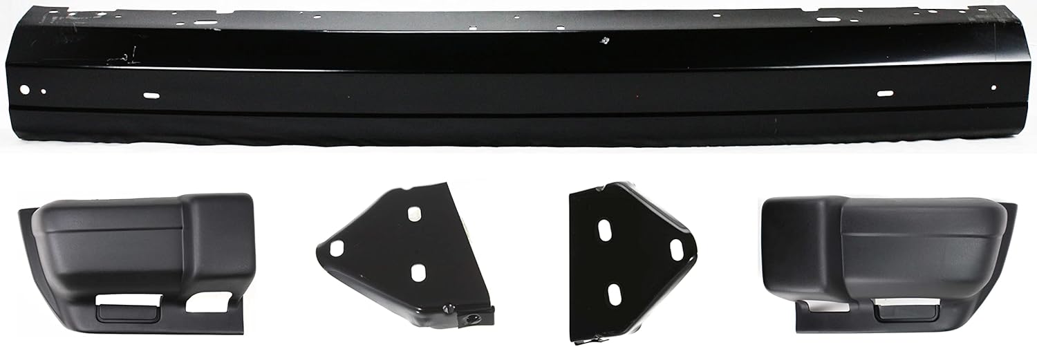 Garage-Pro Front Bumper Kit for Jeep Cherokee Sport 1997-2001, Painted Black Steel, USA Built, Replaces # 5EE85TZZAC 1203544 5019155AA CH1002257 55175268AB CH1067104 55175269AB Jeep XJ