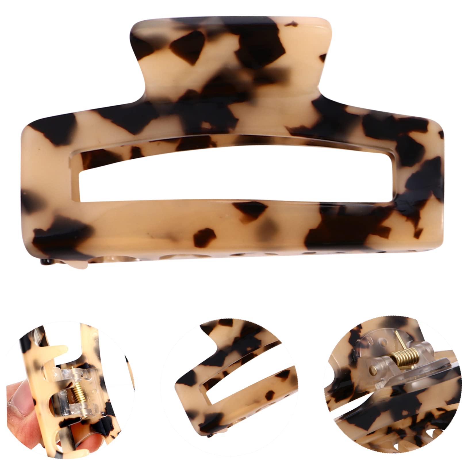 Beavorty 12stücke Haarspangen Clips Große Haarklammern Für Damen Für Makeup Bad Oder Styling Geometrisches Design Champagner Starker Halt Für Verschiedene Haarstyles