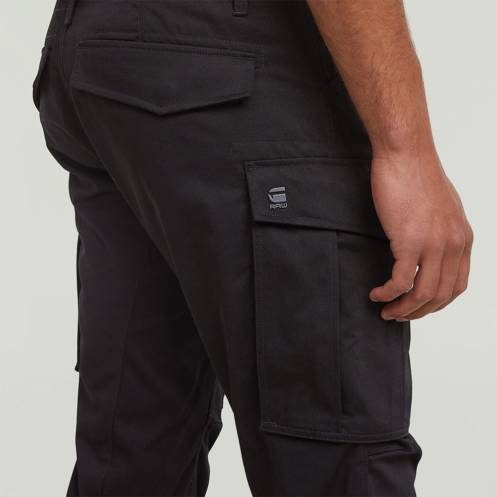 G-STAR Rovic Zip 3D Regular Tapered spodnie, Czarny (Dk Black D02190-e064-6484), 33W / 36L