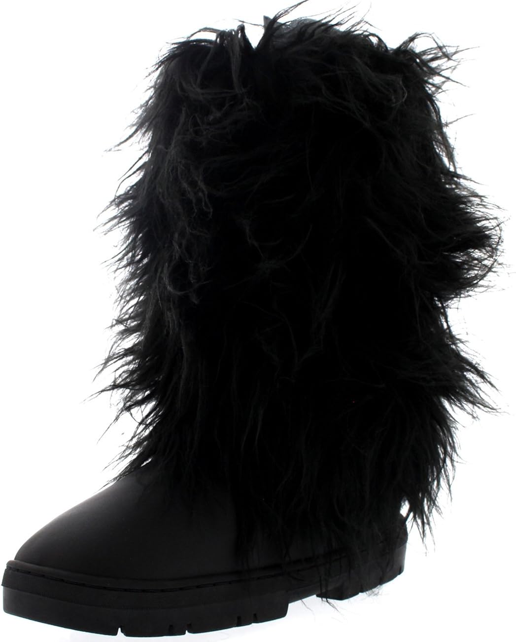 Holly Womens Long Covered Rain Winter Warm Tall Snow Boots