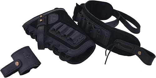 Eslinga de rifle de cuero sin taladro con culata de pistola para acción de palanca .30-30 .30-06 .308 .357 .45-70 .22LR