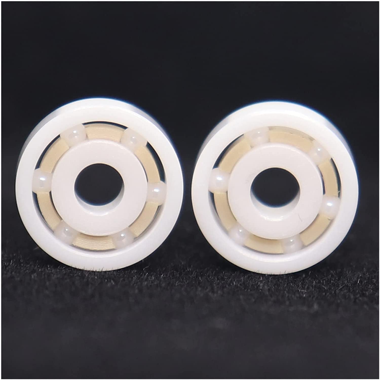 LHNBGTUIW 2PCS MR62 Full Ceramic Ball Bearing 2x6x2.5mm ABEC-9 ZRO2 Zirconia Ocean Fishing Reels Miniature Bearings