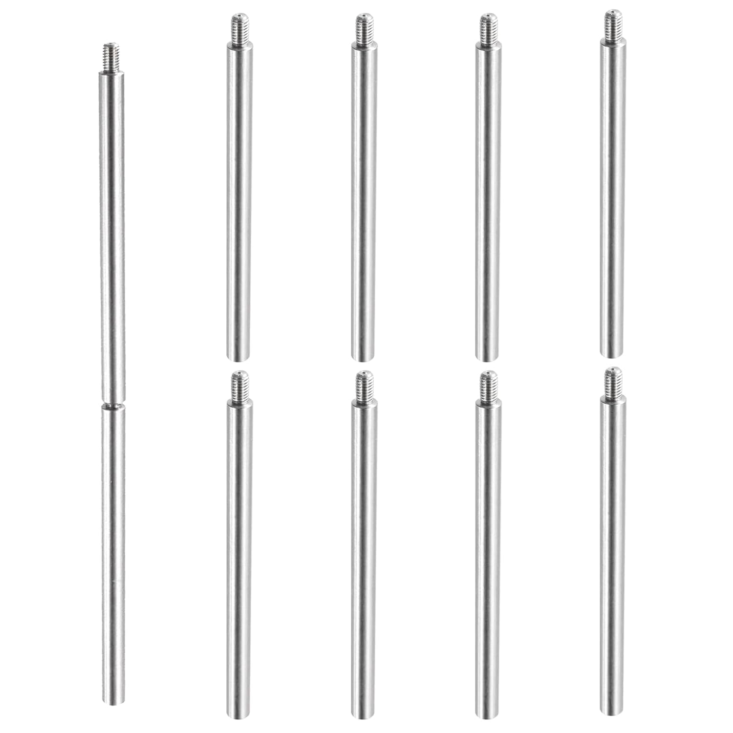 10-Pack M6x25mm+8mm Standoff Screws, 304 Stainless Steel Male-Female Threaded Spacers for PCB Motherboard, DIY Drone & Computer Case Projects