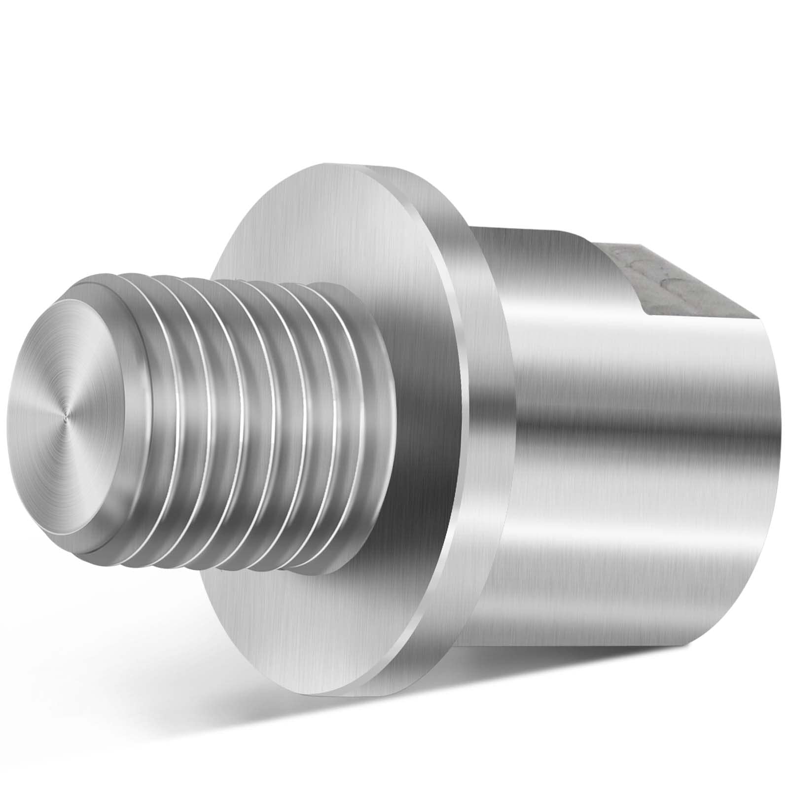 Adaptador de husillo para torno de carpintería de 3/4 pulgadas x 10 tpi a 1 pulgada x 8 tpi