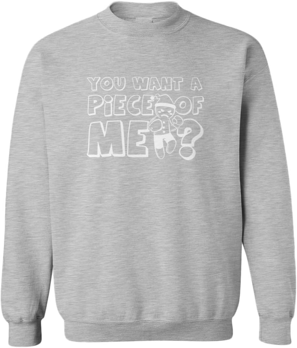 Tcombo You Want A Piece of Me? - Gingerbread Toddler Fleece Crewneck Sweater