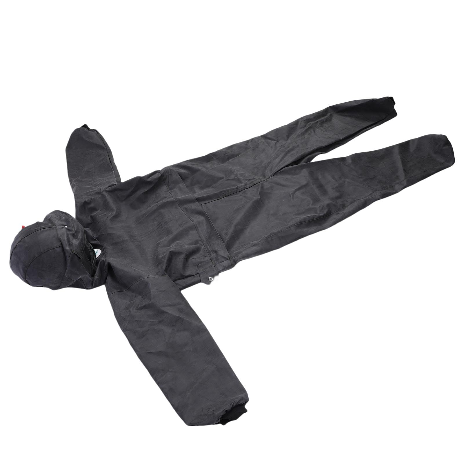 Duokon Tuta per Sabbiatura Abbigliamento Protettivo in Tessuto di Gomma con Casco di Sicurezza Integrato Tubo di Ingresso Dell'aria per la Pulizia con Sabbiatura a Spruzzo