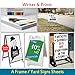 T-SIGN Corrugated Plastic Sheets Coroplast Sign Blank Board, 24 x36 Inches 3/16 Inches Thick for A-Frame Replacement Poster Sheets, White Blanks Sign (Pack of 2)