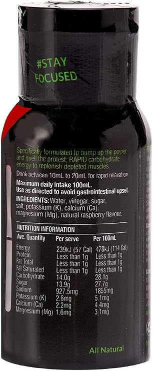 Crampfix 50ml Flip-Top Lid Squeeze Bottle - Fast & Effective Relief from Muscle Cramp (Raspberry)
