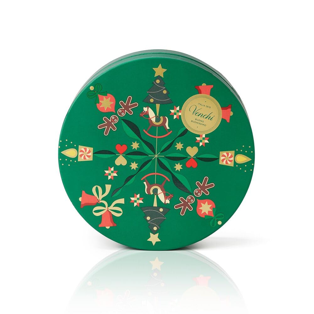 Venchi, Maxi Cappelliera Natale, 32 Dolci Assortiti, Senza Glutine, 1.1 kg | Confezione Regalo con Tavolette, Snack, Cioccolatini, Crema Spalmabile e Cioccolata Calda, Esclusiva Online, Idea Regalo