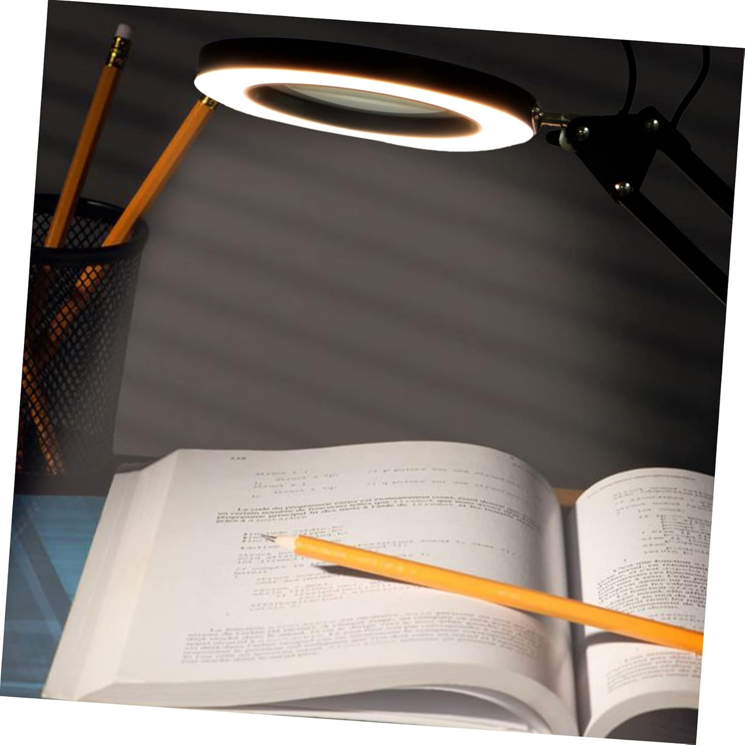 Led Magnifying Glass Table Lamp Magnification Dimmable USB Charging Clamp for Desk Adjustable Arm for Reading Art Jewelry