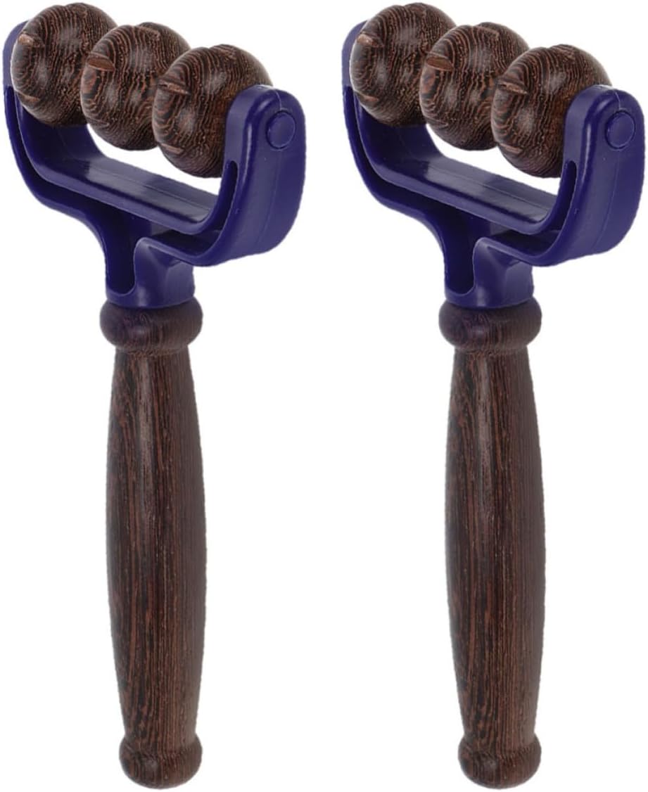 2pcs Wooden Massage Roller Stick for Neck and Shoulders