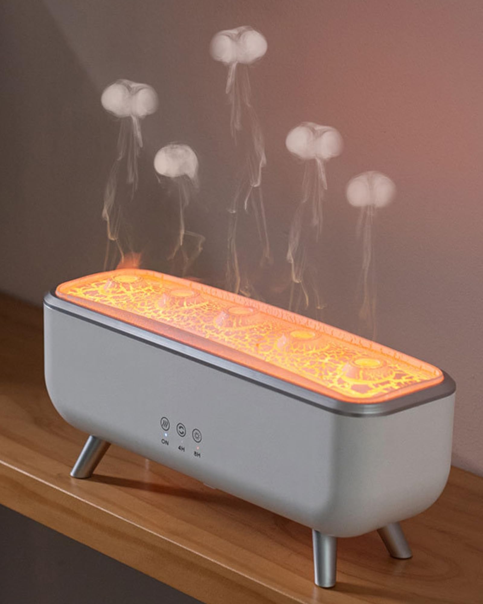 Jellyfish Aroma Diffuser mit Vulkan-Effekt, Quallen-Nebel Tanzt zur Musik