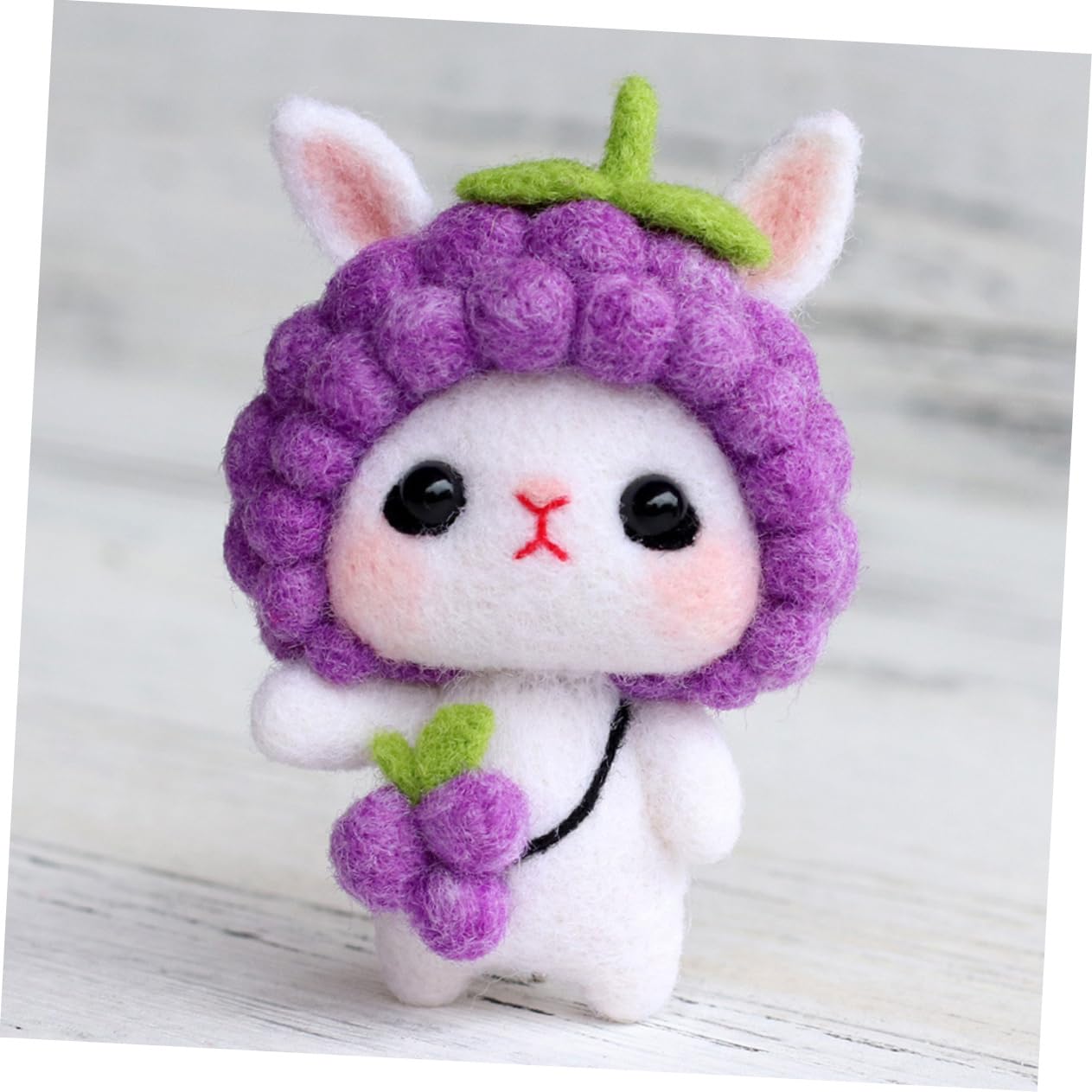 9sätze Filzsets Für Junge Mädchen Bastelmaterial Für Niedliche Tiere Inklusive Verschiedene Designs Osterhase Kürbis Und Traube Einfach Zu Handhaben Für Kreative Aktivitäten