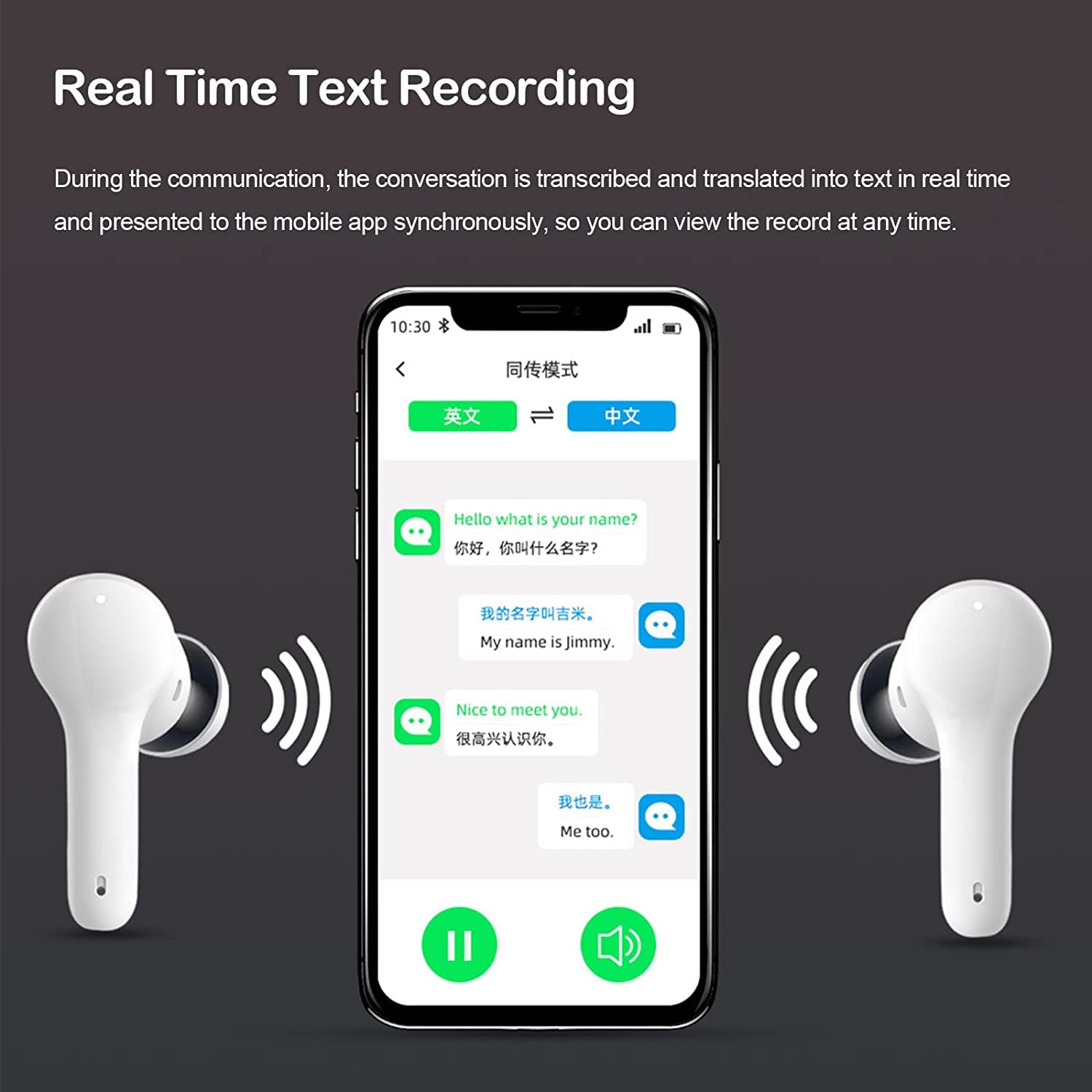 Auricolari Traduzione XP6 AI - 135 Lingue In Tempo Reale, Bluetooth 5.4, Con App