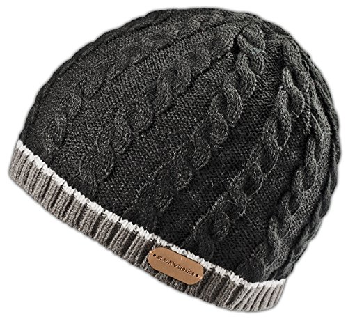 Black Hendedura Gorro Tanto para Hombre, de Color Negro, Talla única, BCR061114