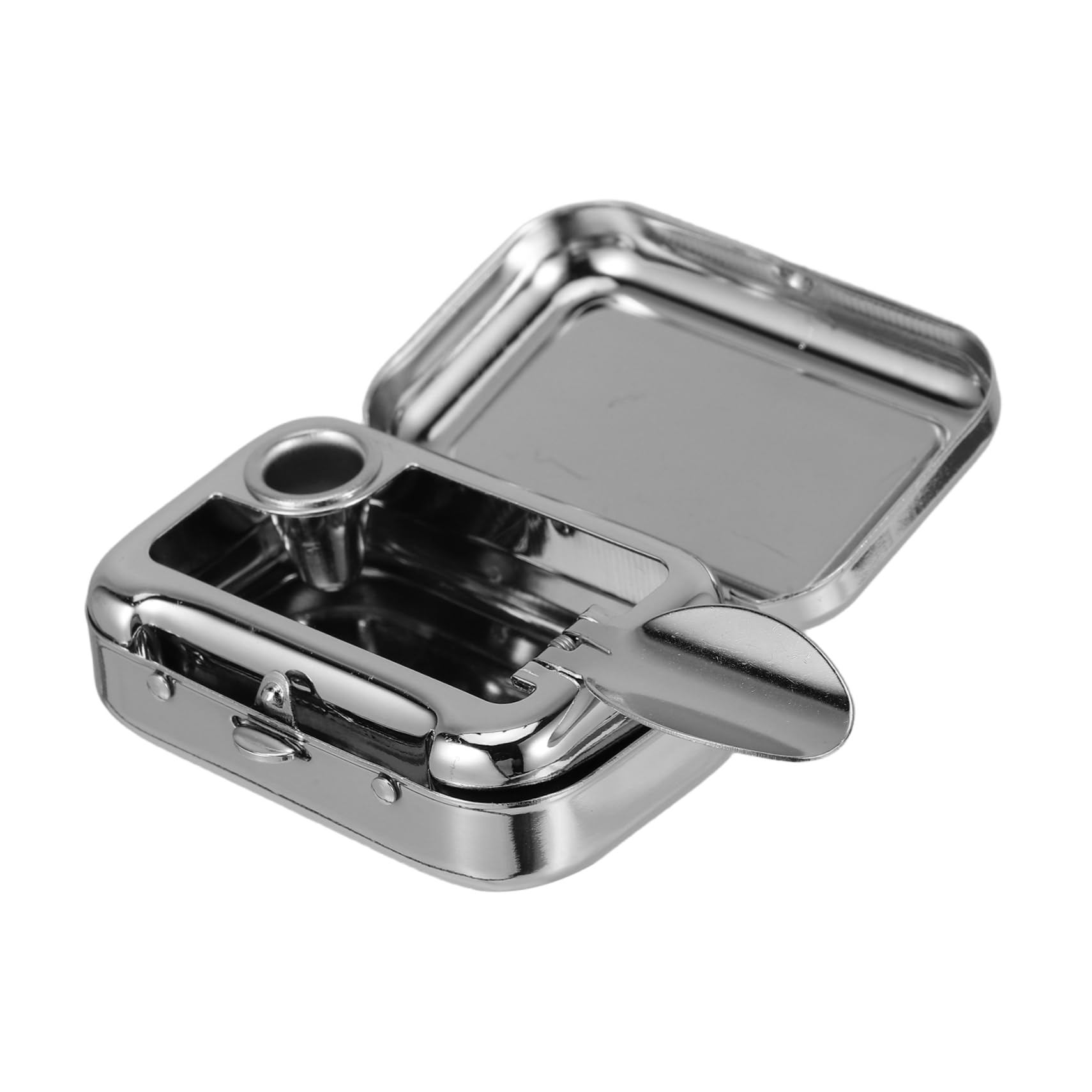 Gogogmee Windproof Outdoor Pocket Ashtray for Stylish Easy to Clean Durable Metal Design for Patios Picnics and Tailgate Parties