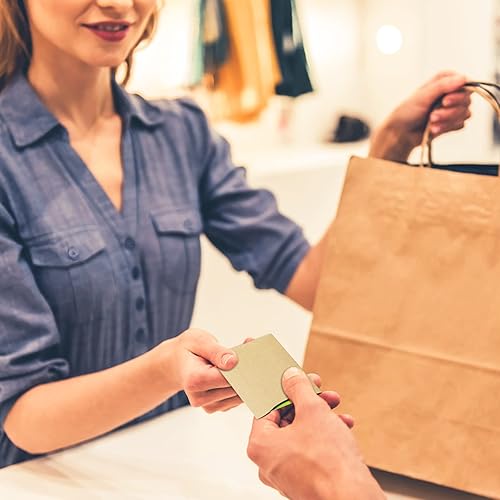 Miniatura 5 de Glenmal 1200 fundas para tarjetas de regalo, 3.5 x 2.4 pulgadas, en blanco, para llaves de hotel, funda para tarjetas de identificación, sobres de