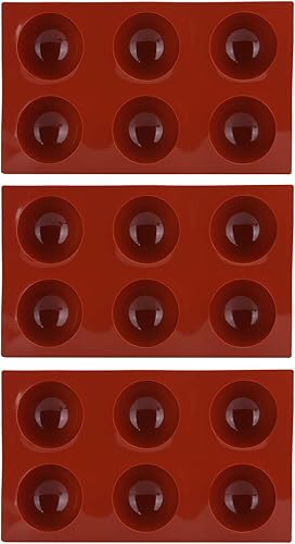 Miniatura 8 de 3Pcs Hemispherical Silicone Mold, Baking Mold Set for Making Hot Chocolate, Mousse Cake Ideal for Baking Lovers(6 holes)