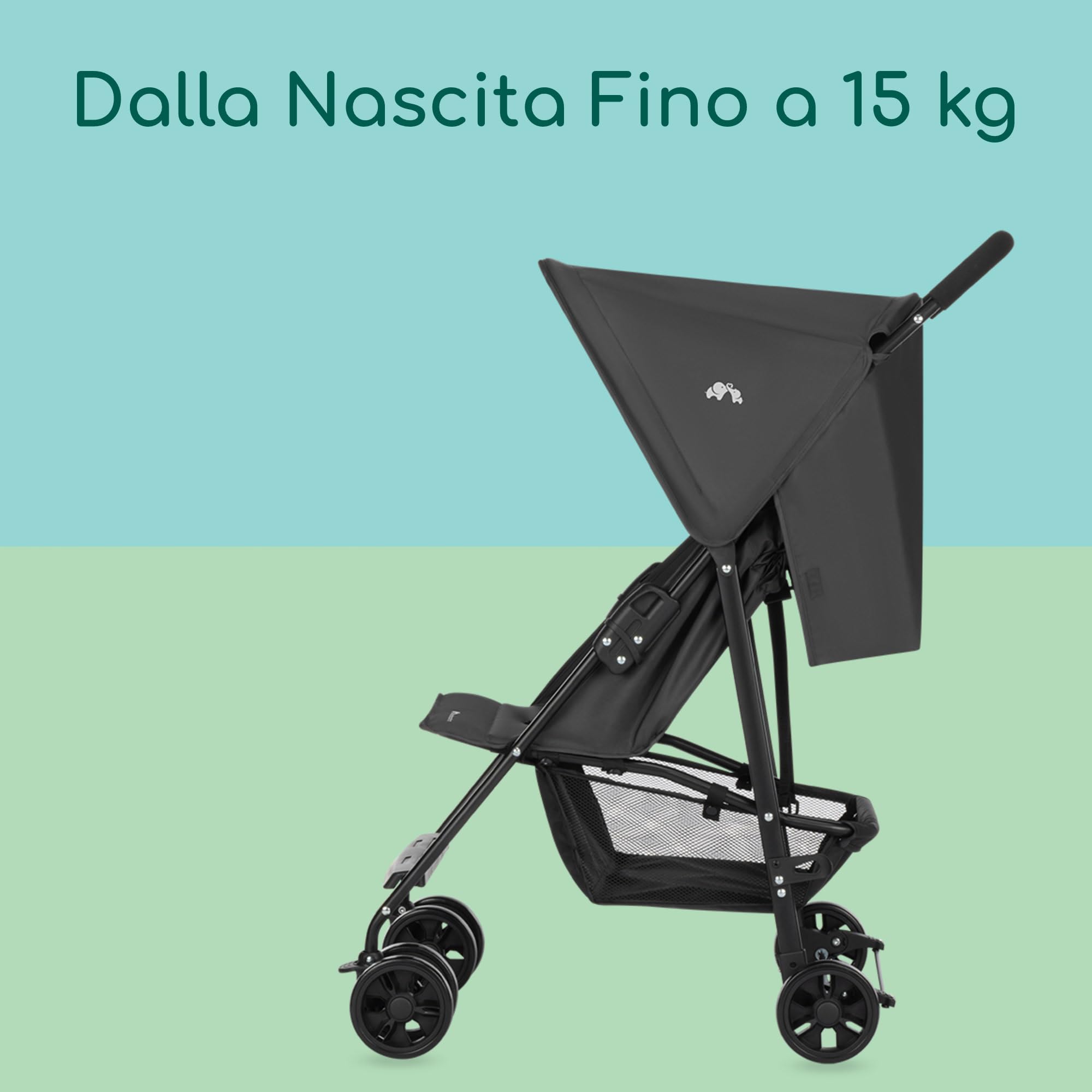Bebeconfort Snow Passeggino Leggero 0+ 0-15 kg Pieghevole Chiusura Compatta Mineral Graphite