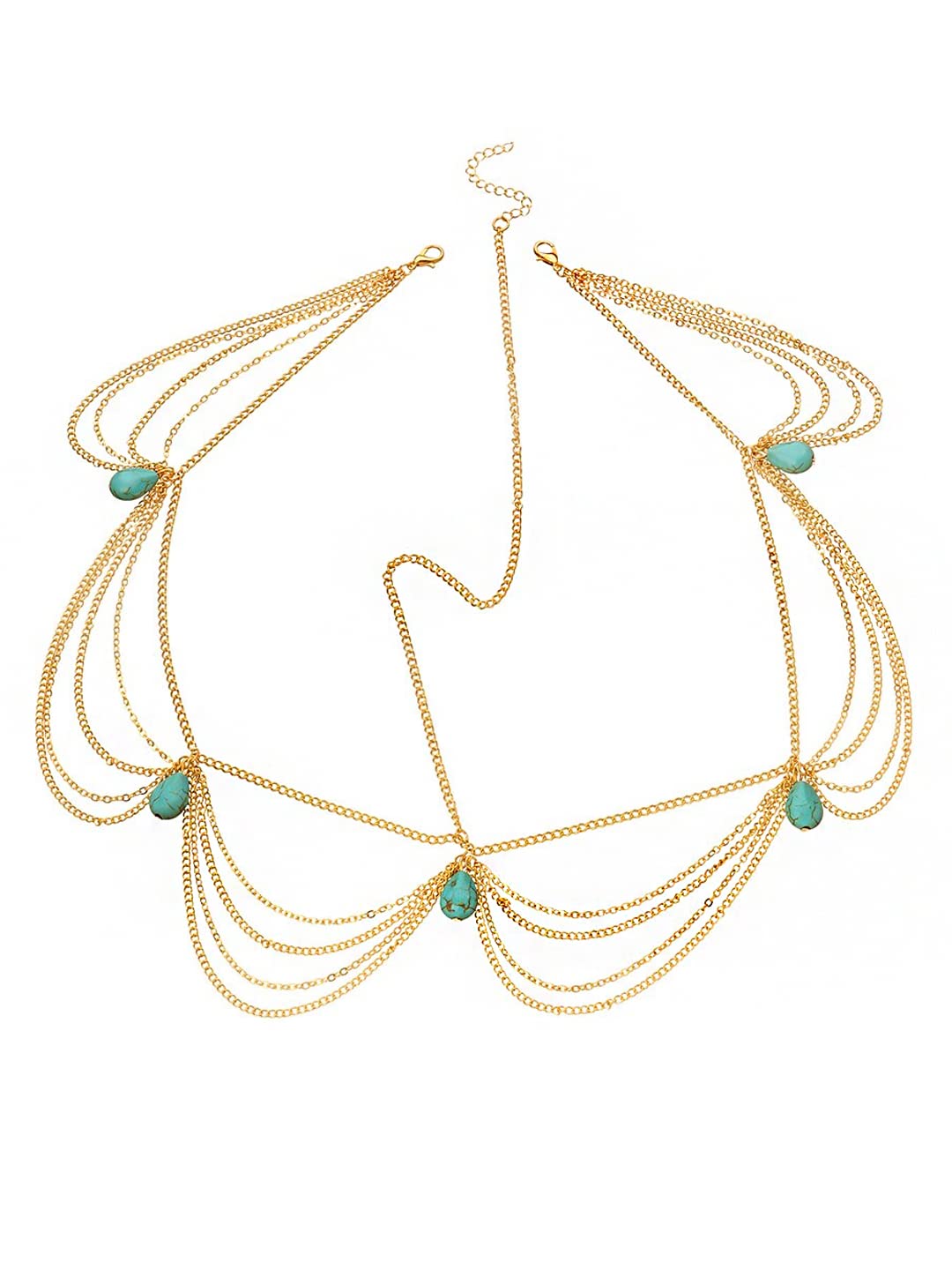 Yellow Chimes Head Chain for Women and Girls | Gold Toned Multilayer Head jewellery for women | Birthday Gift for girls and women Anniversary Gift for Wife (B0BPPM3FJC) Amazon Price History, Amazon Price Tracker